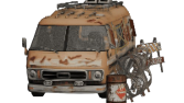 Zombi Temalı 2D Karavan Bariyer