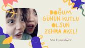 Doğumgünü için hazırladığım hareketli fotoğraf tasarımı