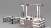 Sugar Pop AVM Kiosk Stand Tasarımı