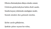 Bal Arısı Şiiri