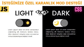 Karanlık Mod Yapımı