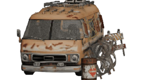 Zombi Temalı 2D Karavan Bariyer