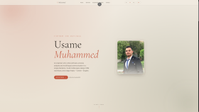 Usame Muhammed - Kişisel Portföy Web Uygulaması