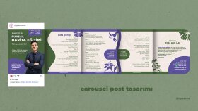  Carousel (kaydırmalı) Instagram post çalışması.