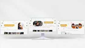 Müzik Akademi - 3'lü Web Site Banner Tasarımı