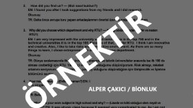 İngilizce'den Türkçeye Okul Başvurusu Çevirisi