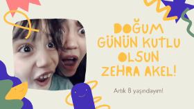 Doğumgünü için hazırladığım hareketli fotoğraf tasarımı