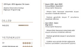 CV Tasarımı