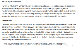 Hakkımızda Yazısı