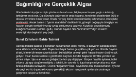 Oyun Bağımlılığı ve Gerçeklik Algısı