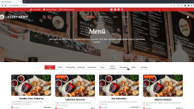 ReactJS ile Tasarlanmış Responsive Restorant Web Sitesi