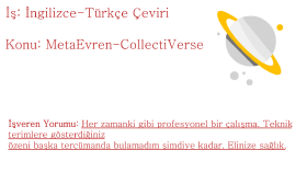 İngilizce-Türkçe Çeviri 