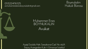Boynukalın Hukuk Bürosu Kartvizit