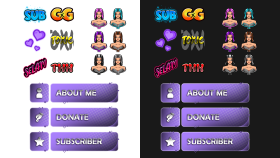 SUB ROZETİ, TEXT EMOTE VE PANEL TASARIMI