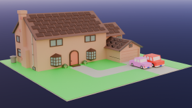 Low Poly Ev tasarımı