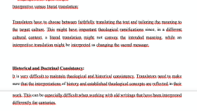 context of the translation of religious text