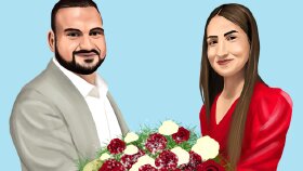 2 figürlü portre çizimim 