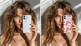 Telefon kılıfı için Mockup çalışması