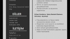 Cv hazırlama 