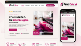 DruckPoint.at – Dinamik Web Sitesi & Özel Admin Paneli