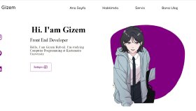Portfolio site tasarımı 