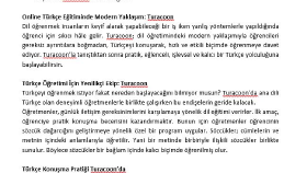 Turacoon - Site Tanıtım Yazısı