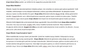 Drape Elbise 