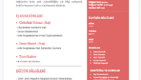 Özgeçmiş - CV & Ön Yazı
