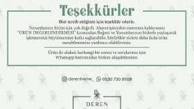 Deren Home Teşekkür Kartı