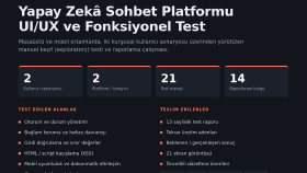 Yapay Zekâ Sohbet Platformu — UI/UX ve Fonksiyonel Test