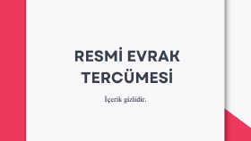 Mahkeme Evrakları Tercümesi (TR to EN)