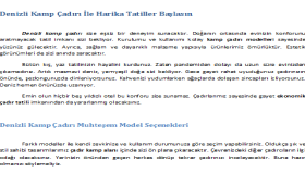 E-Ticaret Sitesi Ürün Tanıtım Yazısı