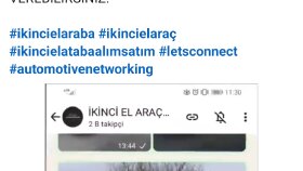 İkinci el araba sosyal medya paylaşımları 