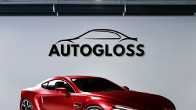 AutoGloss firması için minimal logo çalışması