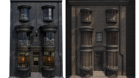 Ollivander’s Wand Shop (3D Yazıcı için Minimalist Çizim)
