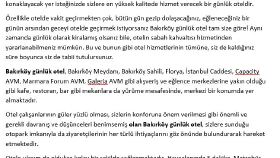 Web Sitesi İçeriği - Bakırköy Günlük Apart Otel