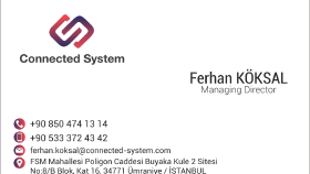 connected system kartvizit çalışması