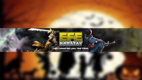 Efe Karatay youtube kanalı için yapılan banner tasarımı