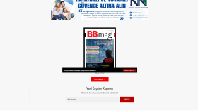 bbmag.com.tr sitesi alıcının isteğine göre tasarlandı.
