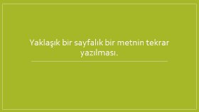 Metin Yenileme