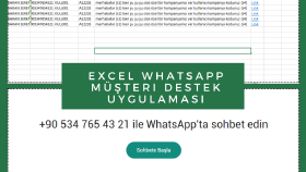 Excel Whatsapp Entegre Mesaj Gönderim Uygulaması
