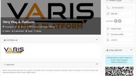 Varış Vinç & Platform Firma Rehberi Ekleme Projesi
