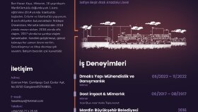 Mimarlık alanında çalışmalar yapan müşteriye CV