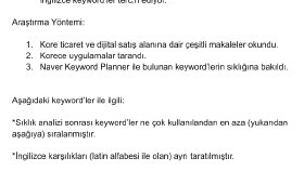 Uygulama İçin Korece Keyword Araştırması ve Çeviri Kontrolü