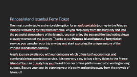 Ferry Tickets