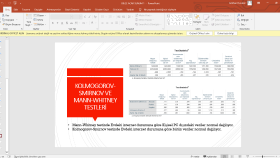 SPSS üzerinde veri analizi yapıp sunumlaştırma
