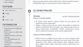 Cv tasarımı