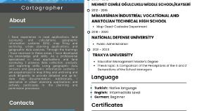 İngilizce CV