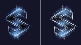 S - Logo vektörel çizim