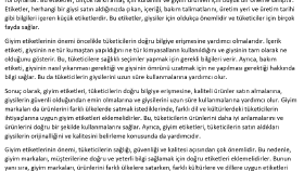 Giyim Etiketleri 